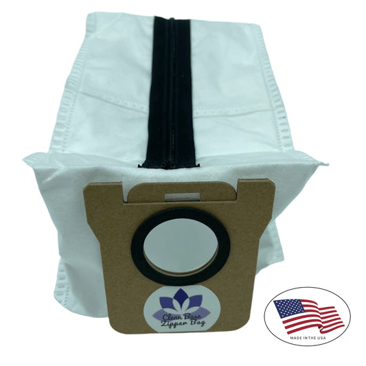 Reusable Bag for Dreametech L10s Ultra Automatic Dirt Disposal Bag with 8'' zipper