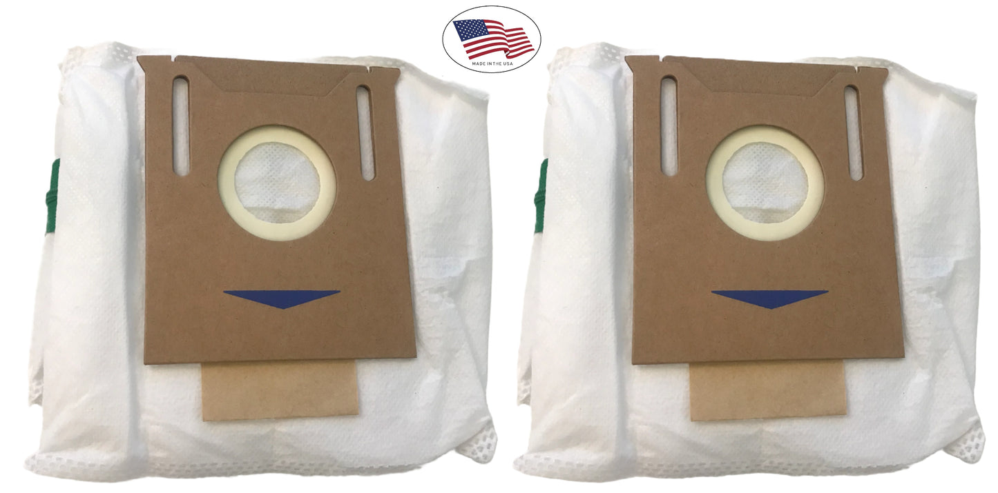 2 PACK!! - Reusable Bags for ECOVACS T8 AIVI, T8 Max, N8 Pro Plus, N8 Pro, T9 AIVI, T9 PRO, T9 MAX, DX93, DDX96, N10 Plus, and T8 with an 8'' zipper