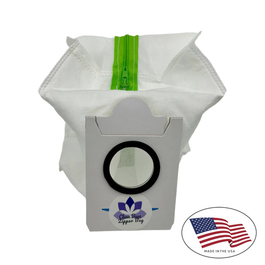 Reusable Bag for Ecovacs DEEBOT X1 Plus or T10 Plus and Bork V830 or V831 Robot Vacuums with a 14'' zipper