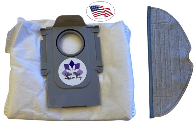 Reusable Bag and Mop Pad for Roborock S8 Pro Ultra, S8+, S7 MaxV Ultra, S7 Pro Ultra, S7 Max Ultra, Q5+, Q7+, Q7 Max+, and Q8 Max+